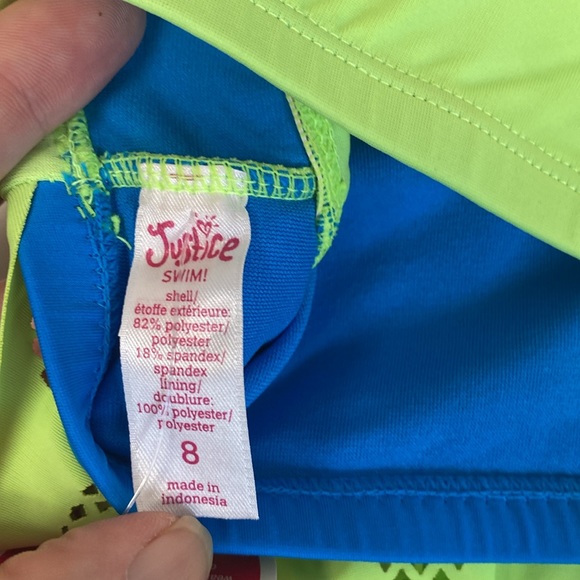 Justice Girls size 8 2 piece Bathing Suit - Picture 6 of 10